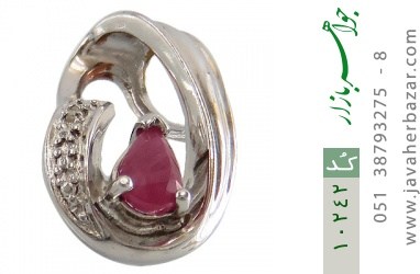 مدال الماس و یاقوت مدال الماس و یاقوت سرخ طرح گیتی زنانه - کد 10242