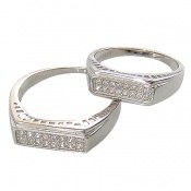 حلقه ازدواج نقره طرح همدم حلقه ازدواج نقره طرح همدم