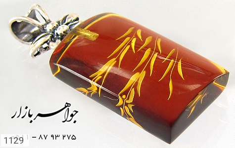 مدال کهربا مدال کهربا بولونی لهستان طرح گندم - عکس 3