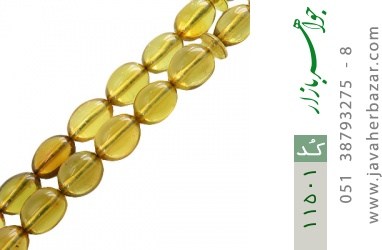 تسبیح کهربا تسبیح کهربا دانه ها دست ساز - کد 11501