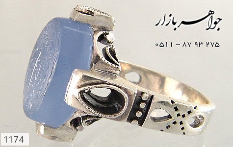 انگشتر عقیق انگشتر عقیق لوکس حکاکی و من یتق الله پنج تن استاد ضابطی - تصویر 2