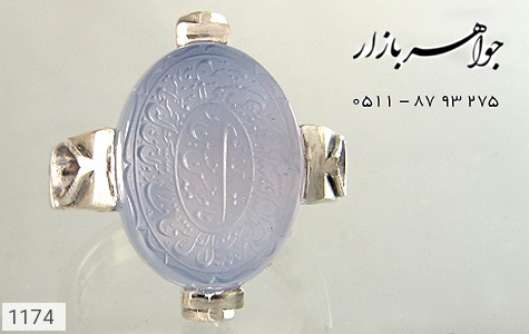 انگشتر عقیق انگشتر عقیق لوکس حکاکی و من یتق الله پنج تن استاد ضابطی - تصویر 4