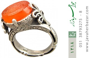 انگشتر عقیق انگشتر عقیق لوکس حکاکی و من یتق الله - کد 1218