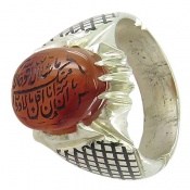 انگشتر عقیق یمنی حکاکی ماشاءالله کبیر مردانه انگشتر عقیق یمنی حکاکی ماشاءالله کبیر مردانه