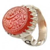 انگشتر عقیق یمن فاخر حکاکی یا ابا عبدالله الحسین مردانه انگشتر عقیق یمن فاخر حکاکی یا ابا عبدالله الحسین مردانه