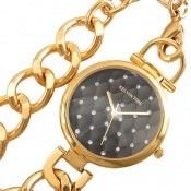 ساعت کلوین تایم Kelvin Time طلائی بند زنجیری یکطرفه زنانه ساعت کلوین تایم Kelvin Time طلائی بند زنجیری یکطرفه زنانه