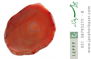 نگین تک عقیق نگین تک عقیق راف درشت و زیبا - کد 14662
