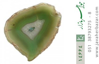نگین تک عقیق نگین تک عقیق راف سبز و جذاب - کد 14664