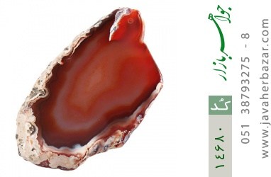 نگین تک عقیق نگین تک عقیق راف درشت و خوش رنگ - کد 14680