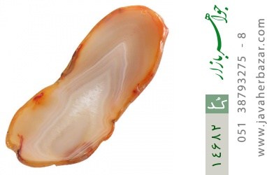 نگین تک عقیق نگین تک عقیق راف درشت و خوش رنگ - کد 14682