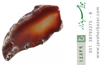 نگین تک عقیق نگین تک عقیق راف جذاب و خوش رنگ - کد 14839