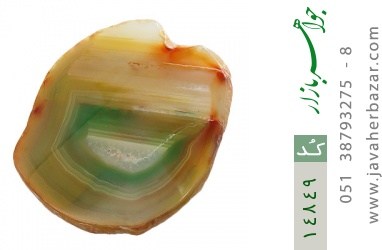 نگین تک عقیق نگین تک عقیق راف درشت خوش نقش - کد 14849