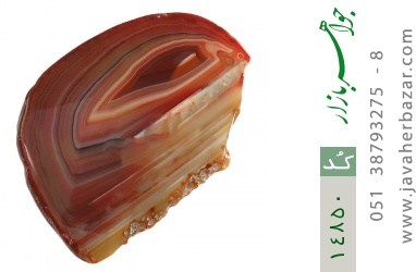نگین تک عقیق نگین تک عقیق درشت راف طیف قهوه ای - کد 14850