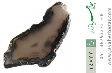 نگین تک عقیق نگین تک عقیق راف درشت خوش نقش - کد 14872