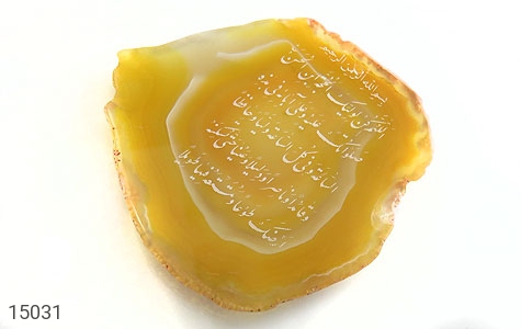 نگین تک عقیق نگین تک عقیق حکاکی دعای فرج - عکس 1