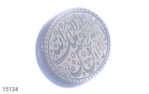 نگین تک عقیق نگین تک عقیق یمن حکاکی لااله الا الله الملک الحق المبین استاد احمد - عکس 1