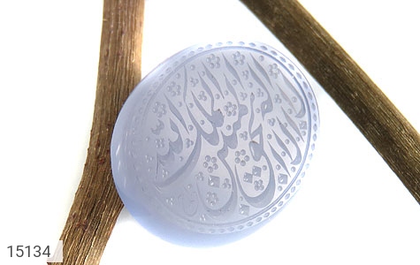 نگین تک عقیق نگین تک عقیق یمن حکاکی لااله الا الله الملک الحق المبین استاد احمد - تصویر 4