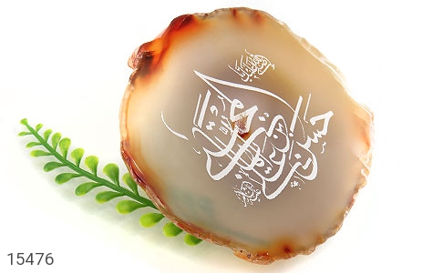 نگین تک عقیق نگین تک عقیق حکاکی صلی الله علیک یا ایها حسن بن علی المجتبی علیه السلام - تصویر 4