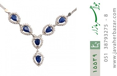 سینه ریز یاقوت سینه ریز یاقوت شش نگین طرح پرنسس زنانه - کد 15539
