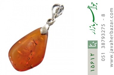 مدال کهربا مدال کهربا بولونی لهستان عسلی حبابدار - کد 15612
