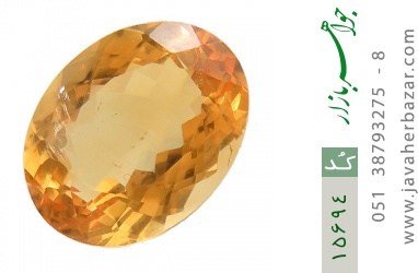 نگین تک سیترین نگین تک سیترین پررنگ جذاب - کد 15694