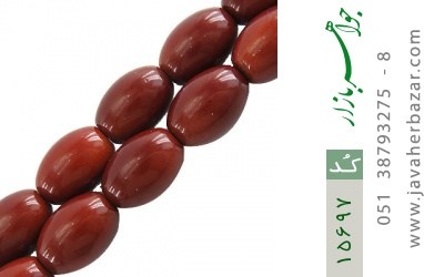 تسبیح کهربا تسبیح کهربا بولونی لهستان 33 دانه هلی و درشت - کد 15697