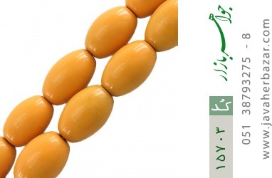 تسبیح کهربا تسبیح کهربا بولونی لهستان 33 دانه هلی و درشت - کد 15703
