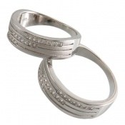 حلقه ازدواج نقره طرح ارمغان حلقه ازدواج نقره طرح ارمغان