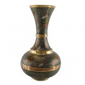 تندیس برنج گلدان میناکاری فاخر و اشرافی سایز 3 تندیس برنج گلدان میناکاری فاخر و اشرافی سایز 3