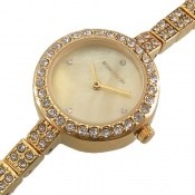 ساعت رمانسون Romanson طلائی پرنگین مجلسی زنانه ساعت رمانسون Romanson طلائی پرنگین مجلسی زنانه