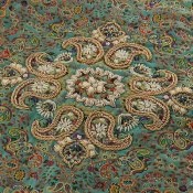 ترمه هفت رنگ رومیزی سایز بزرگ طرح اسلیمی ترمه هفت رنگ رومیزی سایز بزرگ طرح اسلیمی