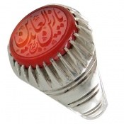 انگشتر عقیق یمنی یا زین العابدین مردانه انگشتر عقیق یمنی یا زین العابدین مردانه
