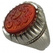 انگشتر عقیق یمن نفسی لک الفداء یا حسین مردانه انگشتر عقیق یمن نفسی لک الفداء یا حسین مردانه