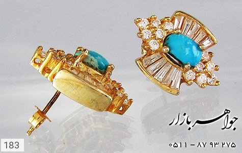 گوشواره فیروزه گوشواره فیروزه نیشابوری - عکس 3
