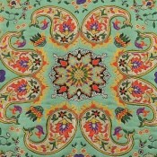 ترمه رومیزی سه تکه عسلی برند الماس کویر طرح بهار ترمه رومیزی سه تکه عسلی برند الماس کویر طرح بهار