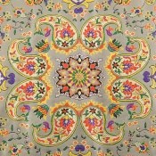 ترمه رومیزی سه تکه عسلی برند الماس کویر طرح نشاط ترمه رومیزی سه تکه عسلی برند الماس کویر طرح نشاط