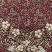 ترمه سه تکه عسلی طرح مهگل ترمه سه تکه عسلی طرح مهگل