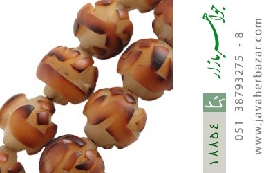 تسبیح نگین تزئینی تسبیح نگین تزئینی حکاکی آیت الکرسی پنج تن دانه ها دست ساز - کد 18854