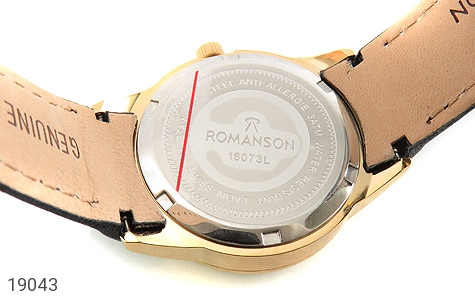 ساعت رمانسون و استیل و چرم ساعت رمانسون بند چرمی Romanson صفحه مشکی زیر ثانیه زنانه - تصویر 4