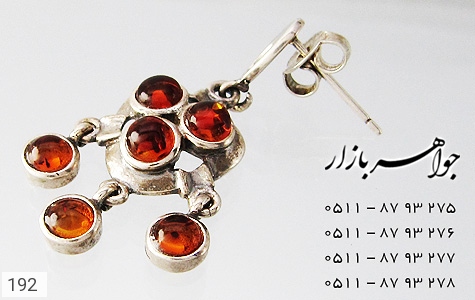 سرویس کهربا سرویس کهربا 40 نگین لهستانی زنانه - تصویر 2