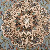 ترمه راند ابریشم برند ابراهیمی یزد ترمه راند ابریشم برند ابراهیمی یزد