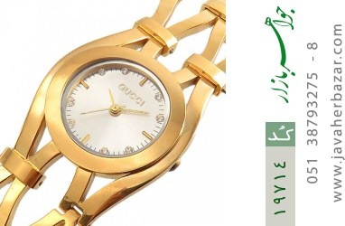 ساعت گوچی و استیل ساعت گوچی Gucci طلائی مجلسی زنانه - کد 19714