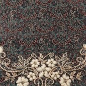 ترمه سه تکه عسلی پرکار و فاخر ترمه سه تکه عسلی پرکار و فاخر