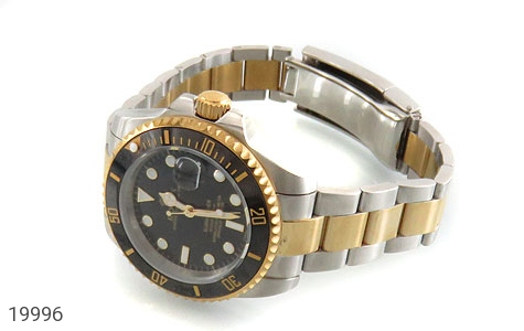 ساعت رولکس و استیل ساعت رولکس Rolex مجلسی دو رنگ زه قاب چرخشی مردانه - عکس 1
