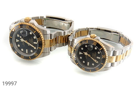 ساعت رولکس و استیل ساعت رولکس Rolex مجلسی دو رنگ زه قاب چرخشی - عکس 1