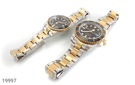 ساعت رولکس و استیل ساعت رولکس Rolex مجلسی دو رنگ زه قاب چرخشی - تصویر 2
