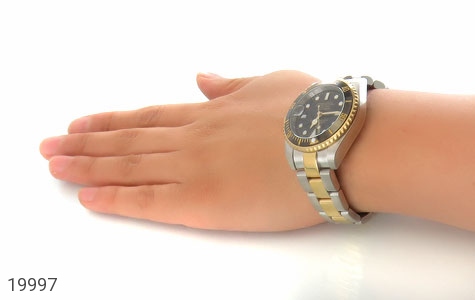 ساعت رولکس و استیل ساعت رولکس Rolex مجلسی دو رنگ زه قاب چرخشی - تصویر 6