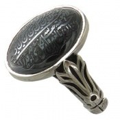 انگشتر حدید صینی حکاکی و من یتق الله مردانه انگشتر حدید صینی حکاکی و من یتق الله مردانه