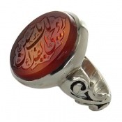 انگشتر عقیق یمنی روحی لک الفدا یا حسین مردانه انگشتر عقیق یمنی روحی لک الفدا یا حسین مردانه
