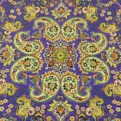 ترمه رومیزی سایز بزرگ برند الماس کویر بنفش ترمه رومیزی سایز بزرگ برند الماس کویر بنفش